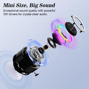 Bluetooth Waterproof Speaker (Get 6 Magnetic Cable Clips for free)